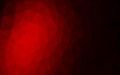Naklejka premium Dark Red vector shining triangular background.