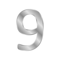 Metal number nine symbol.