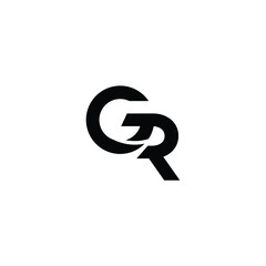 initial RG GR logo vector
