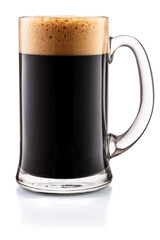 Dark Beer Mug isolated on white background