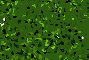 Light Silver, Gray vector background with abstract forms.