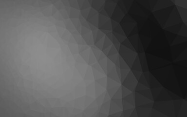 Obraz premium Dark Silver, Gray vector abstract polygonal cover.
