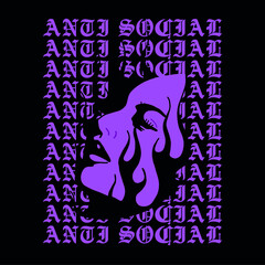 women face with slogan Vector design for t-shirt graphics, banner, fashion prints, slogan tees, stickers, flyer, posters and other creative uses