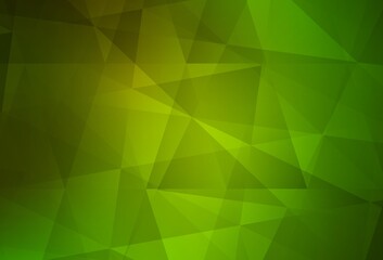 Light Green, Yellow vector low poly texture.