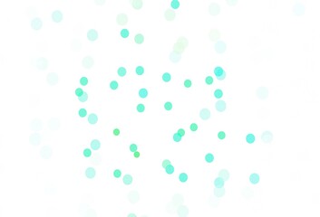Light Green vector background with beautiful snowflakes.