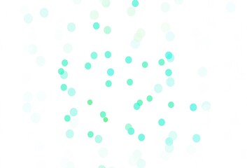 Light Green vector background with beautiful snowflakes.