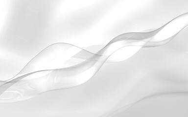 Abstract white background. Beautiful backdrop with white waves. 3d illustration.