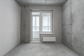 new apartment without finishing