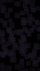 Black abstract background. Backdrop with grey squares. Vertical orientation. 3D illustration