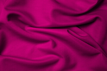 Purple silk folded fabric background