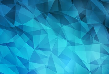 Light BLUE vector gradient triangles template.