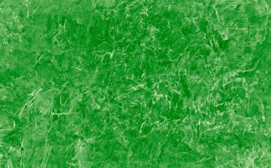 Dark green wall texture for designer background. Artistic plaster. Rough lighted surface. Abstract pattern. Bright backdrop. Raster image.