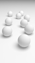 White abstract background. Lowpoly backdrop. Crumpled paper. 3D illustration