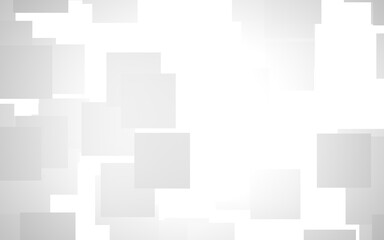 White abstract background. Misty backdrop with grey squares. 3D illustration