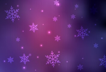 Dark Purple, Pink vector layout in New Year style.