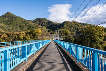 Obraz premium 高砂橋 埼玉県秩父郡長瀞町 県道 287 号線