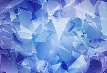 Light Pink, Blue vector low poly layout.