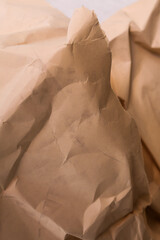 orange creased crumpled paper background grunge texture backdrop