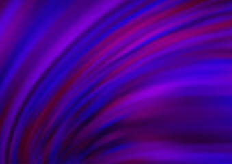 Fototapeta premium Dark Purple vector pattern with lines, ovals.
