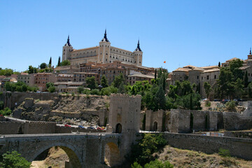 Obraz premium view of Toledo and the Tagus River