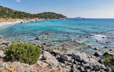 Obraz premium Porto sa Ruxi beach, Villasimius, Sardinia, Italy