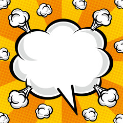 アメリカンコミック風吹き出し素材
