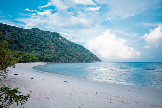 beautiful landscape of seven edges ( Bay Canh island) beach at Con Dao island, Viet Nam