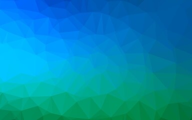 Light Blue, Green vector abstract mosaic backdrop.