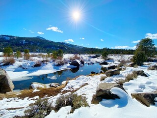 river in the mountains