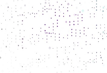Light Purple vector texture with playing cards.