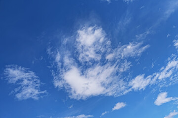 Blue sky with white clouds