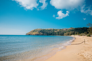 Rural road in Con Dao island, Vietnam. Con Dao served as a prison island for political prisoners during the French colonial era.