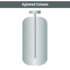 Vector illustration for Agitated Column EPS10