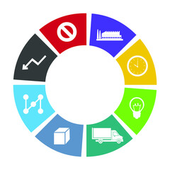 Vector illustration for Lean Waste EPS10