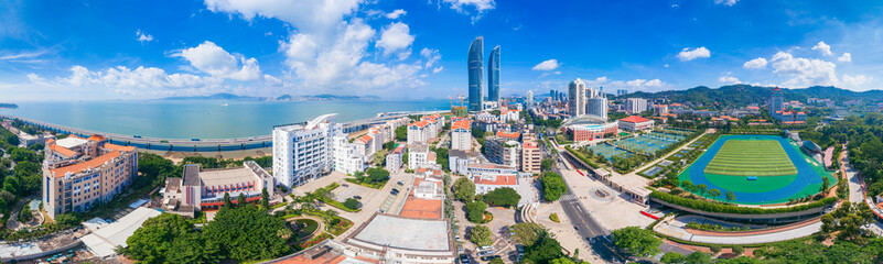 Naklejka premium Scenery of Xiamen University in Fujian Province, China