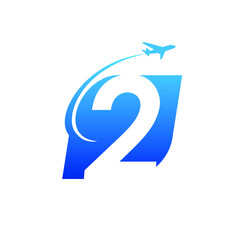 2 plane logo design