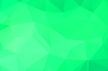 Obraz premium Green vivid abstract geometric background, vector from polygons triangle, mosaic
