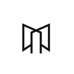 M building logo 