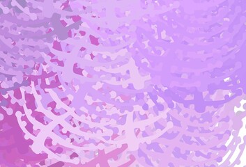 Light Purple vector background with abstract shapes.