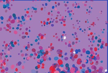 Light Blue, Red vector background with bent ribbons.