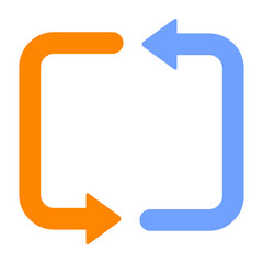 Flat Vector icon for Recursive EPS10