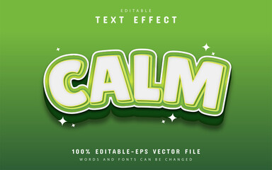 Calm text effect
