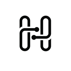 H circuit logo design