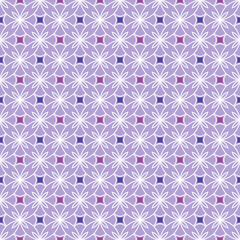 Lilac seamless pattern with flowers