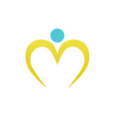 People Heart Logo Design 