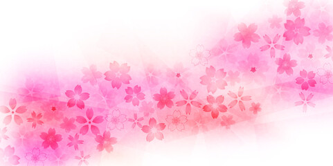 桜　春　和紙　背景