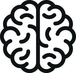 brain icon. mind icon vector. human brain icon
