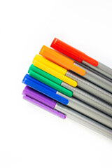 Fototapeta premium Rainbow pens put together. Represents a symbol of queer sex