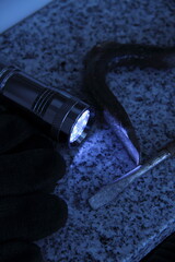 Tool for burglary on a windowsill