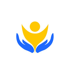 Naklejka premium people care logo